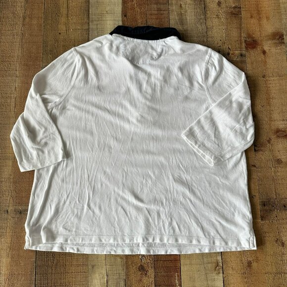 Ralph Lauren LRL Active Polo Women's Shirt 3/4 Sleeve Sz 3X Embroidered White - Picture 9 of 9